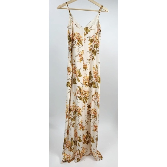 NWT Reformation Pyper Dress Bella White Yellow Floral Print Spaghetti Straps 6 - Picture 2 of 13